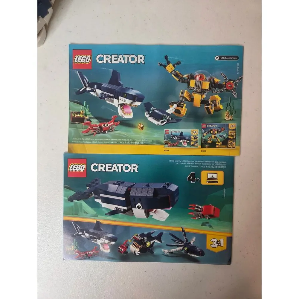 Lego 2018 Creator 3 in 1 31088 Deep Sea Creatures Angler Fish Build